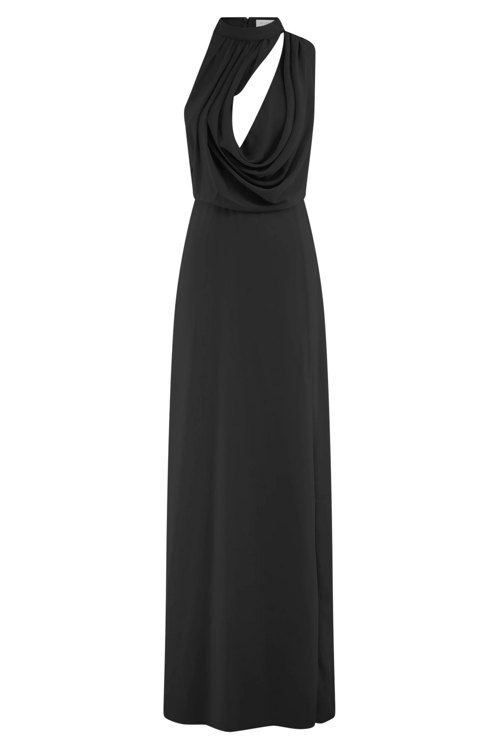 Galia Cowl Neck Maxi Dress - Black