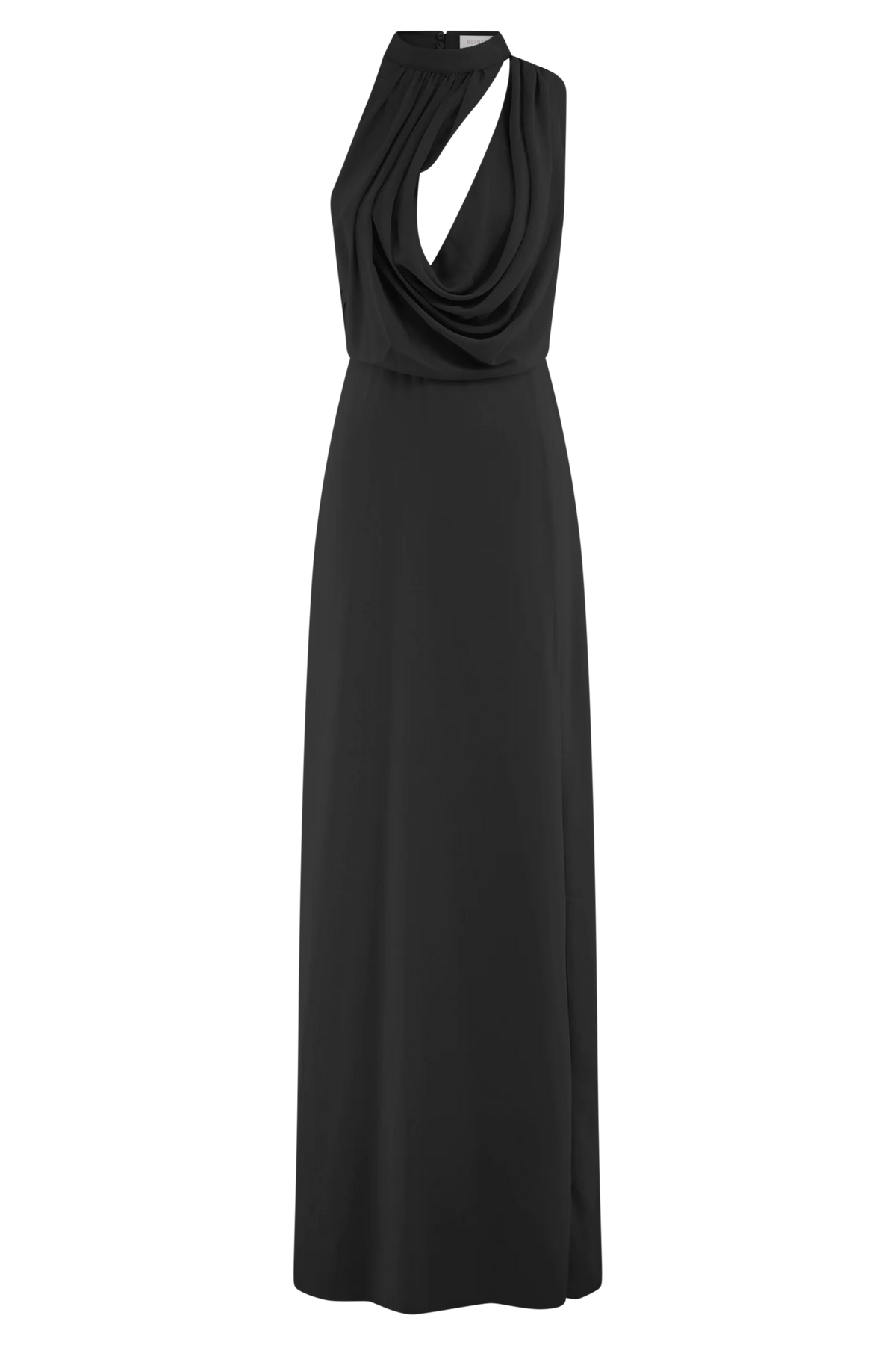 Galia Cowl Neck Maxi Dress - Black