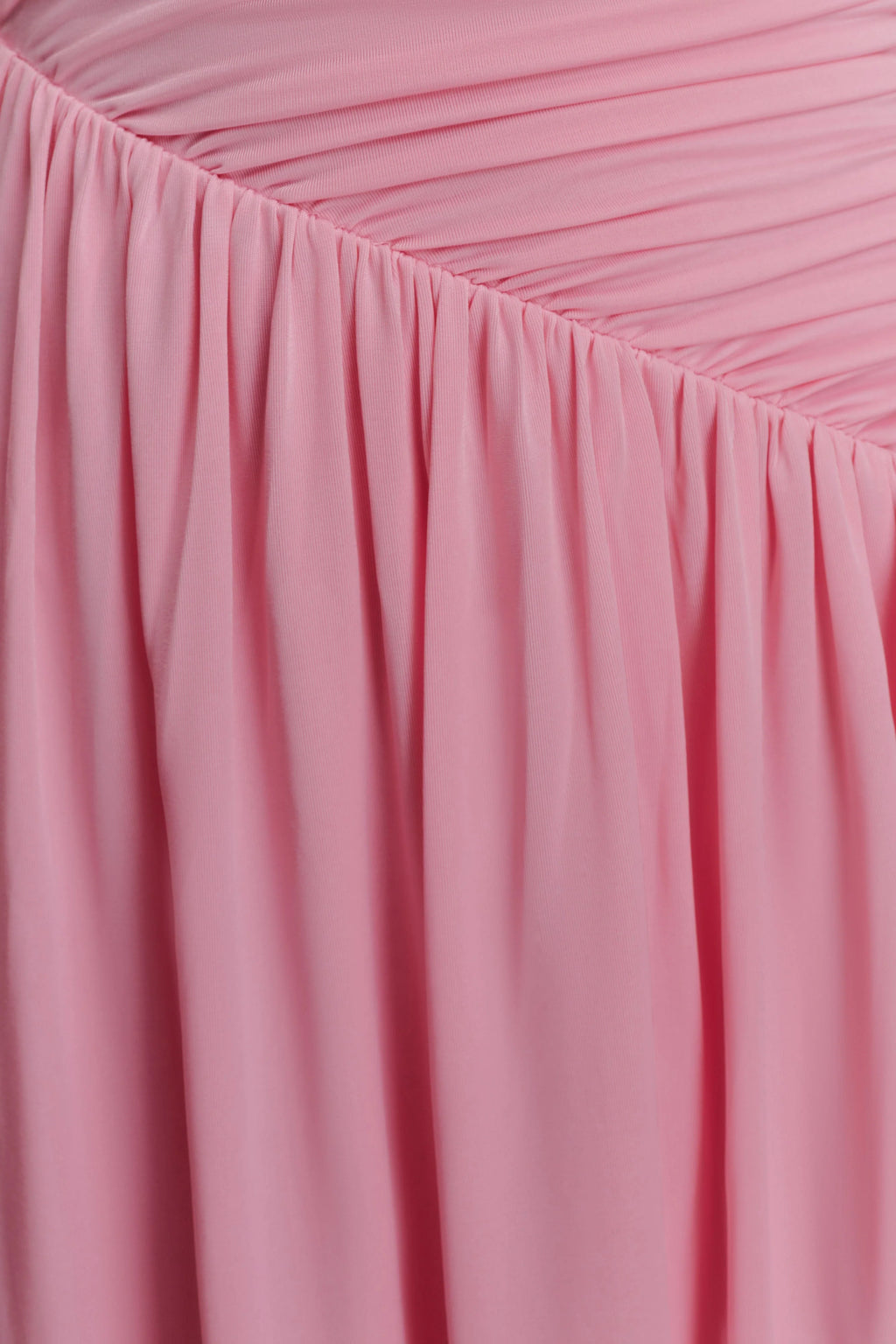 Ayeshya Slinky Asymmetric Maxi Dress - Candy Pink