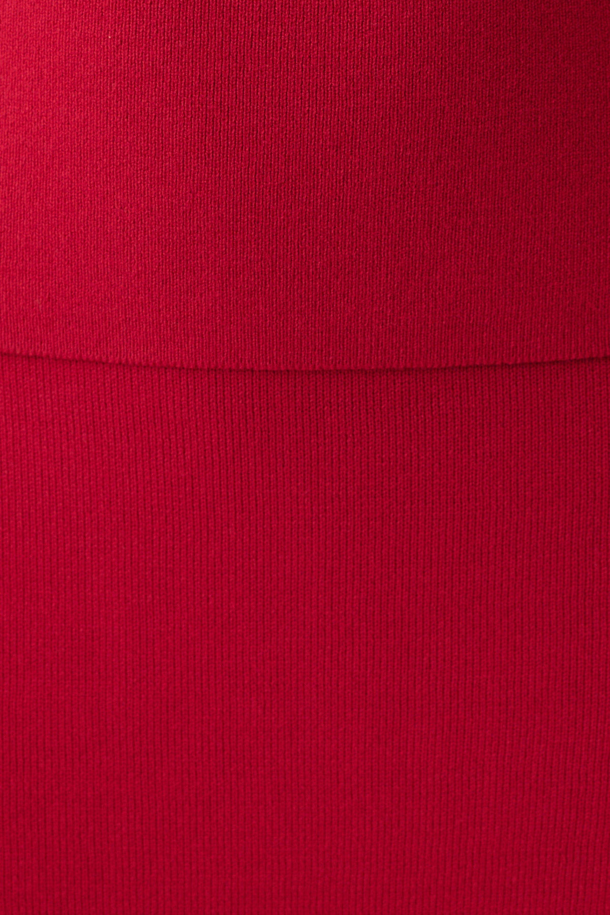 Misty Mid Rise Knit Mini Skirt - Red
