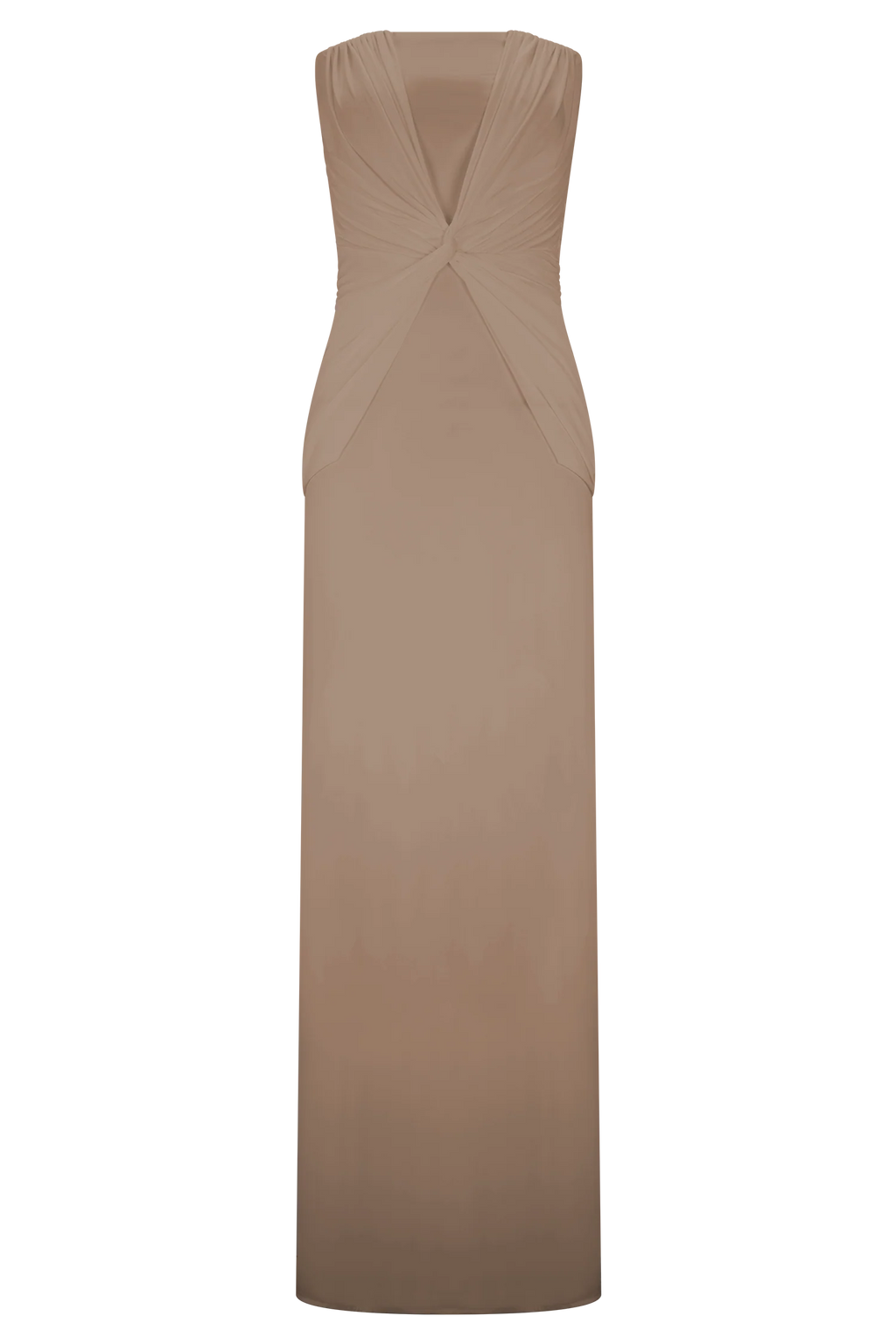 Mirren Strapless Slinky Maxi Dress - Bronze