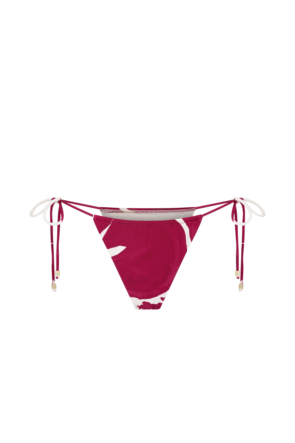 Marquise Bikini Bottom - Dragonfruit Deco Fleur Print