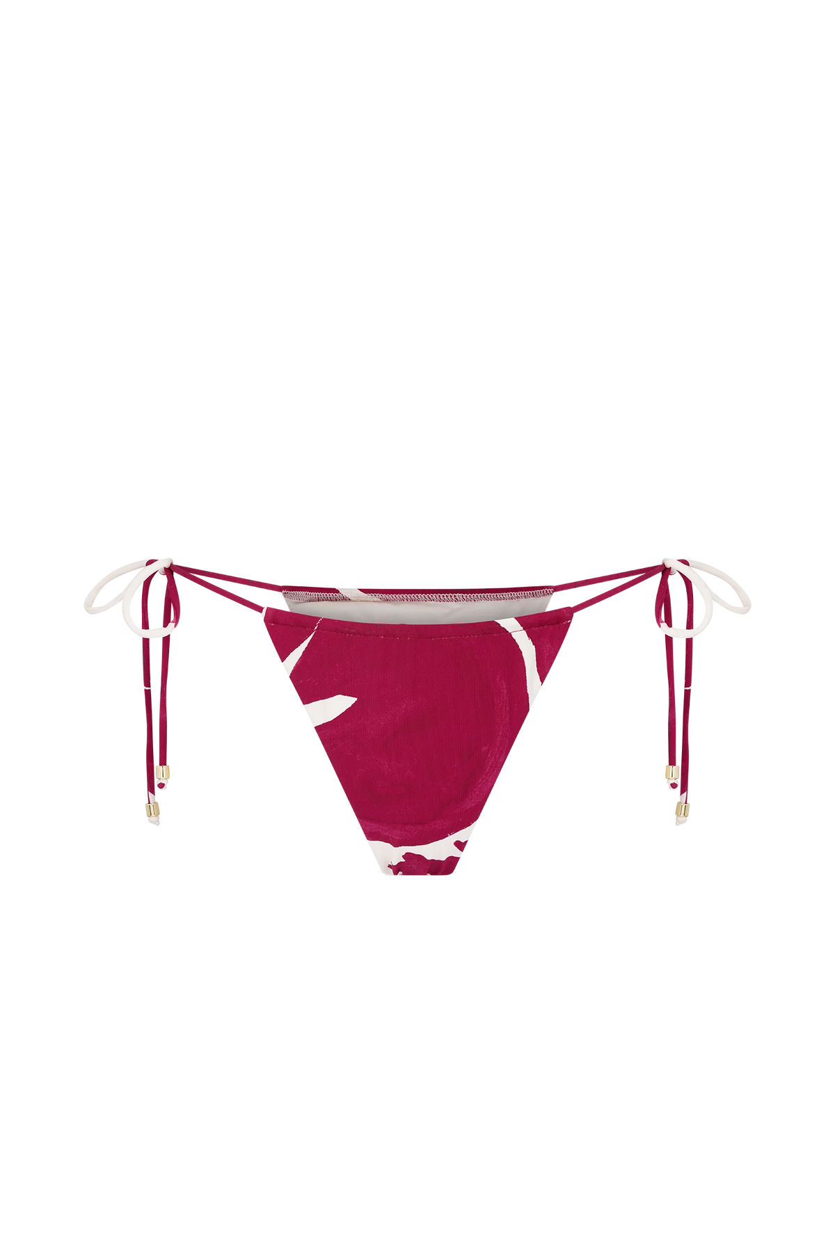 Marquise Bikini Bottom - Dragonfruit Deco Fleur Print