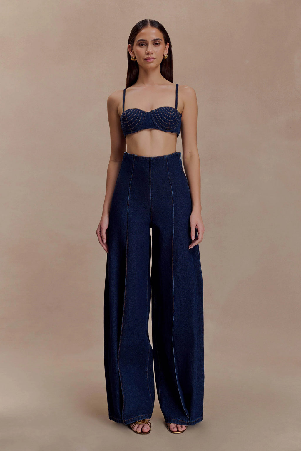Beatrix High Rise Denim Jeans -  Indigo Blue