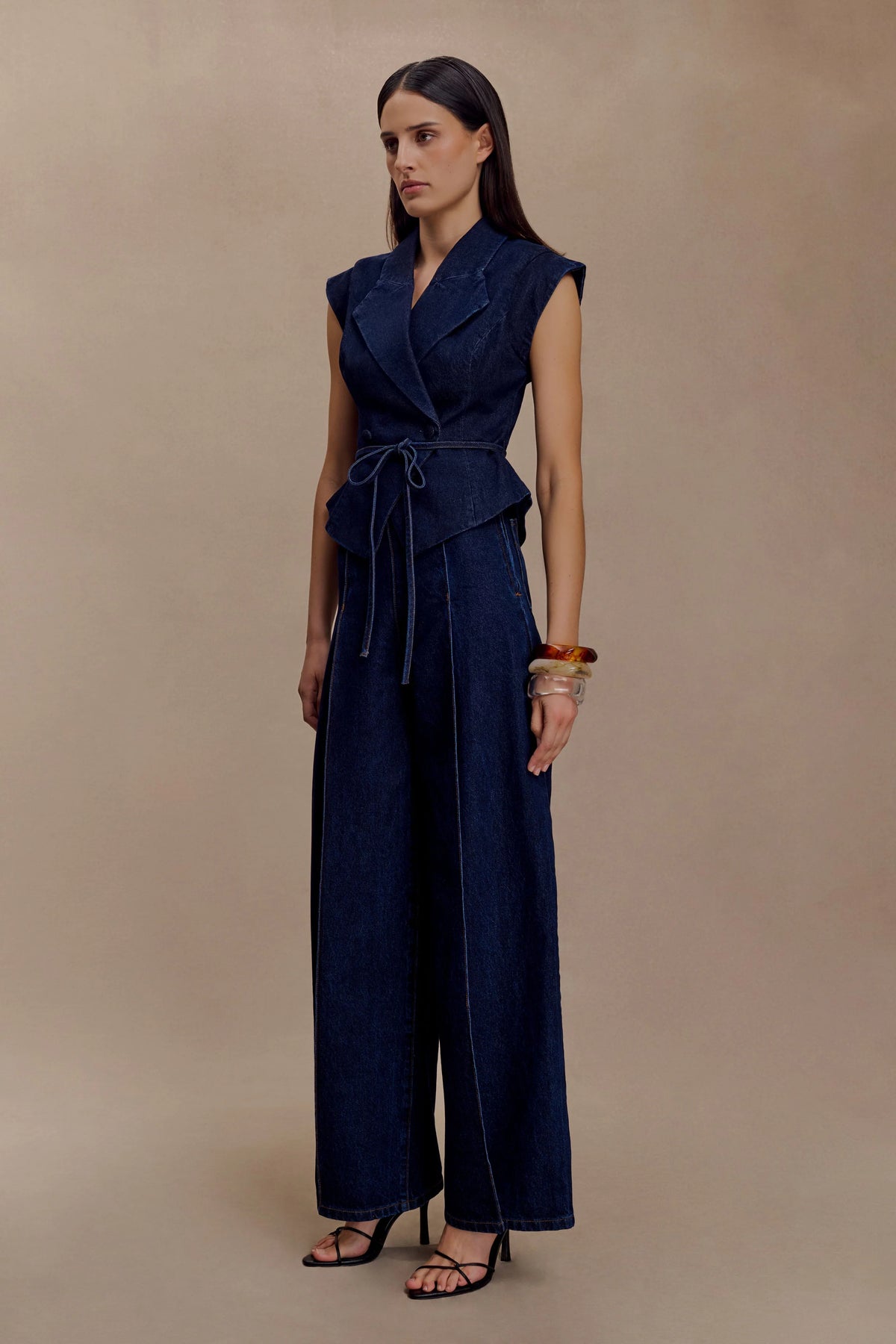 Beatrix High Rise Denim Jeans -  Indigo Blue
