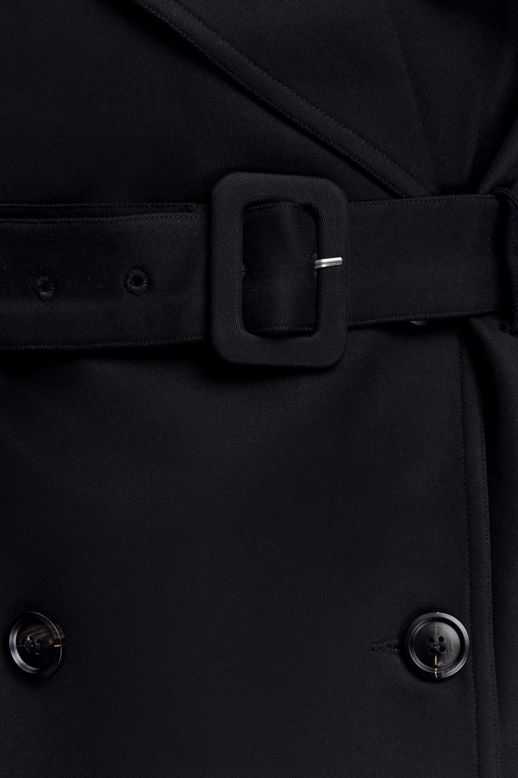 Alden Short Trench Jacket - Black