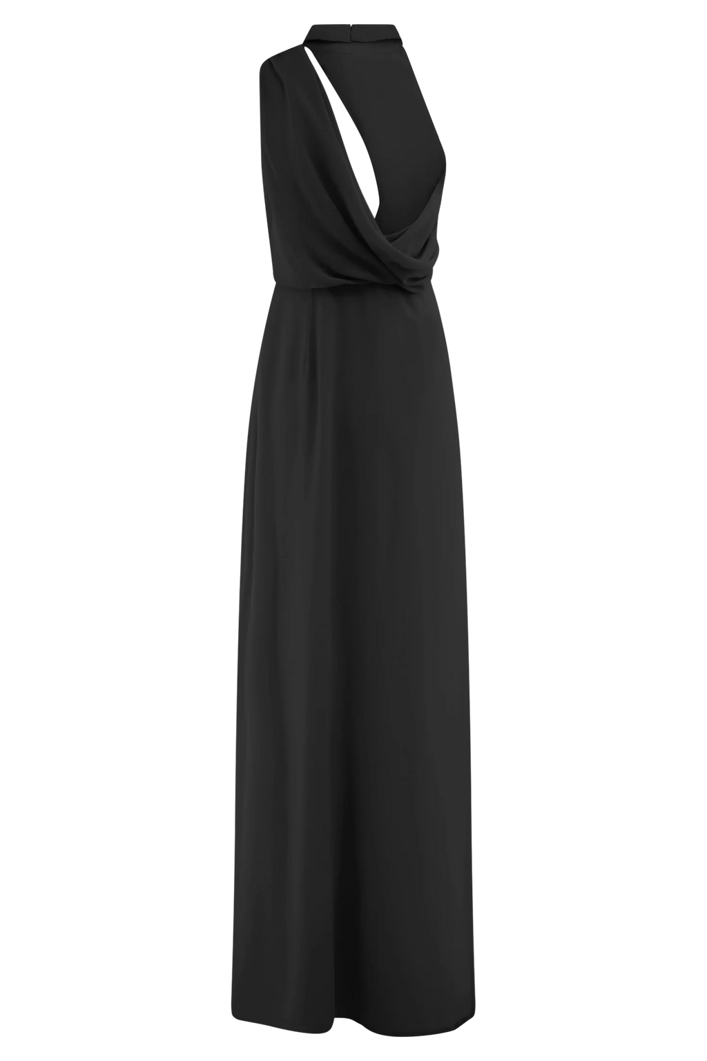 Galia Cowl Neck Maxi Dress - Black
