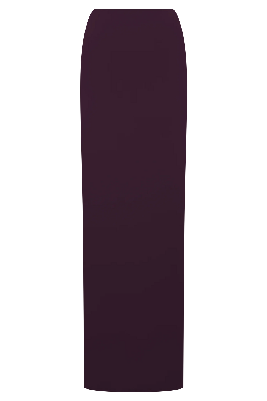 Erina Slinky Ruched Maxi Skirt With Hardware - Aubergine