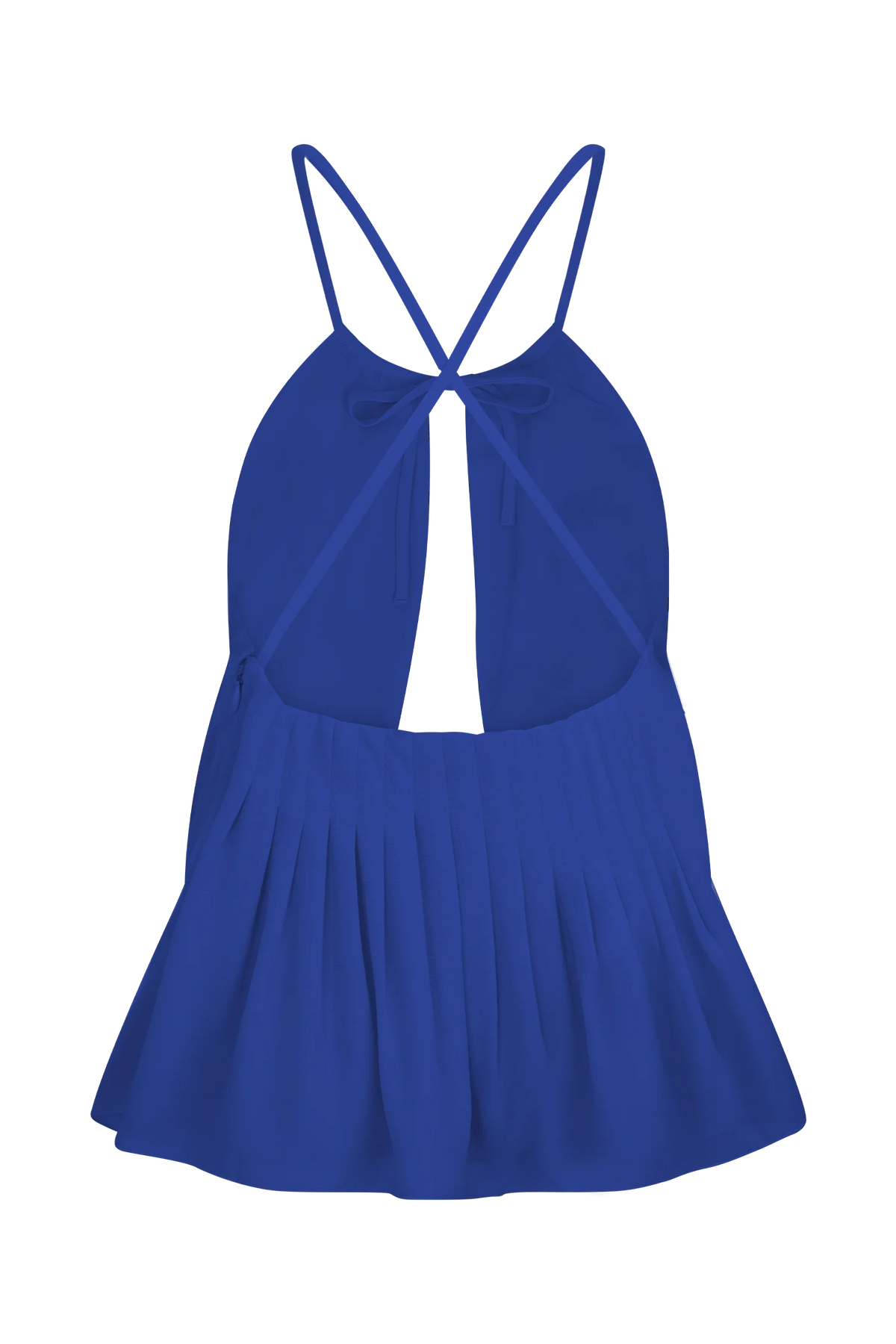 Korra Chiffon Halter Top - Cobalt Blue