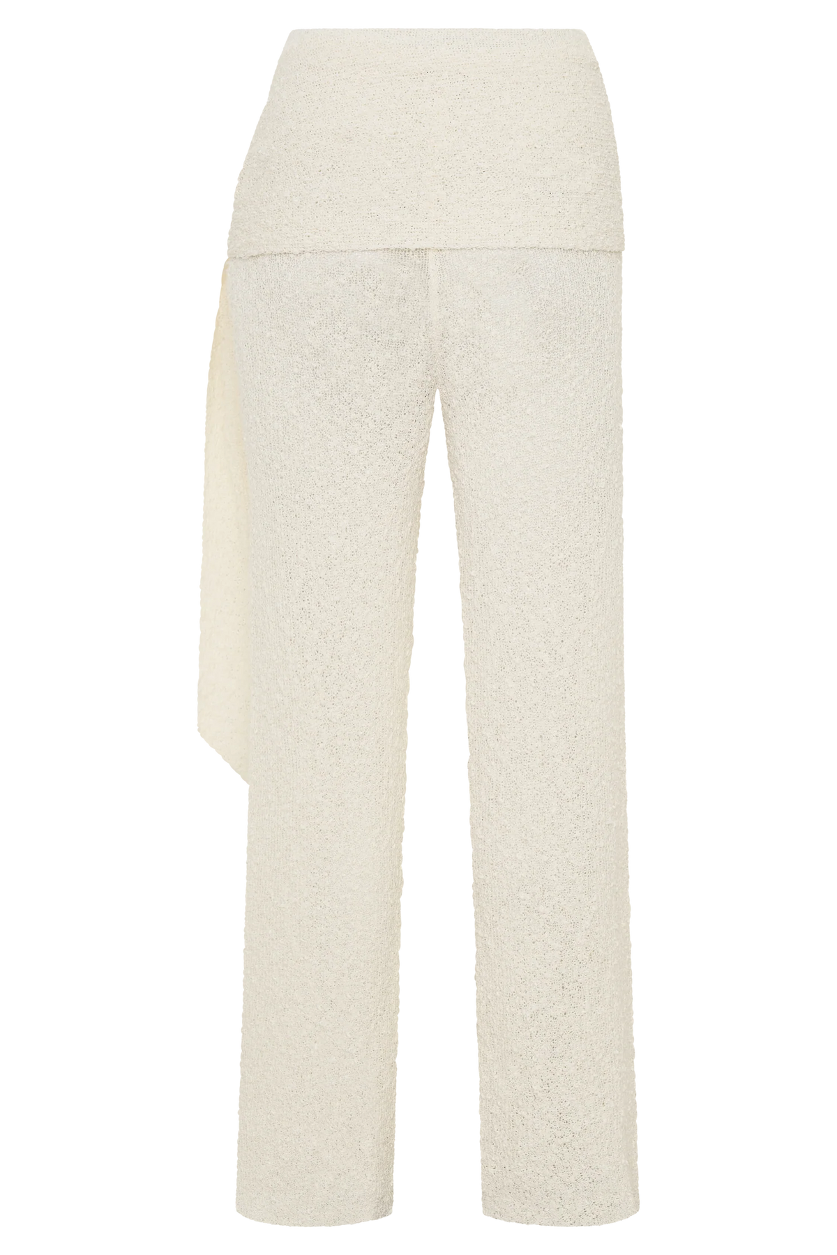 Mattais Boucle Knit Pants - Ivory