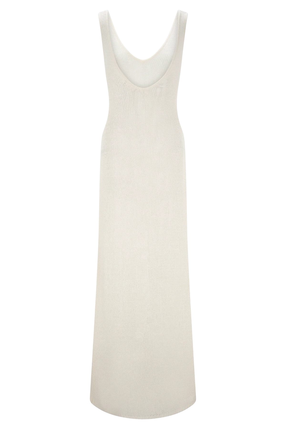 Ari Tape Yarn Knit Maxi Dress - White