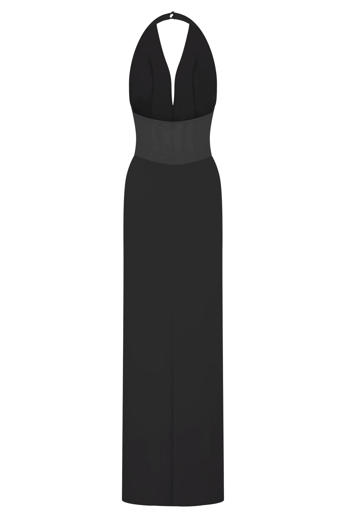 Bonnie Slinky And Lace Maxi Dress - Black
