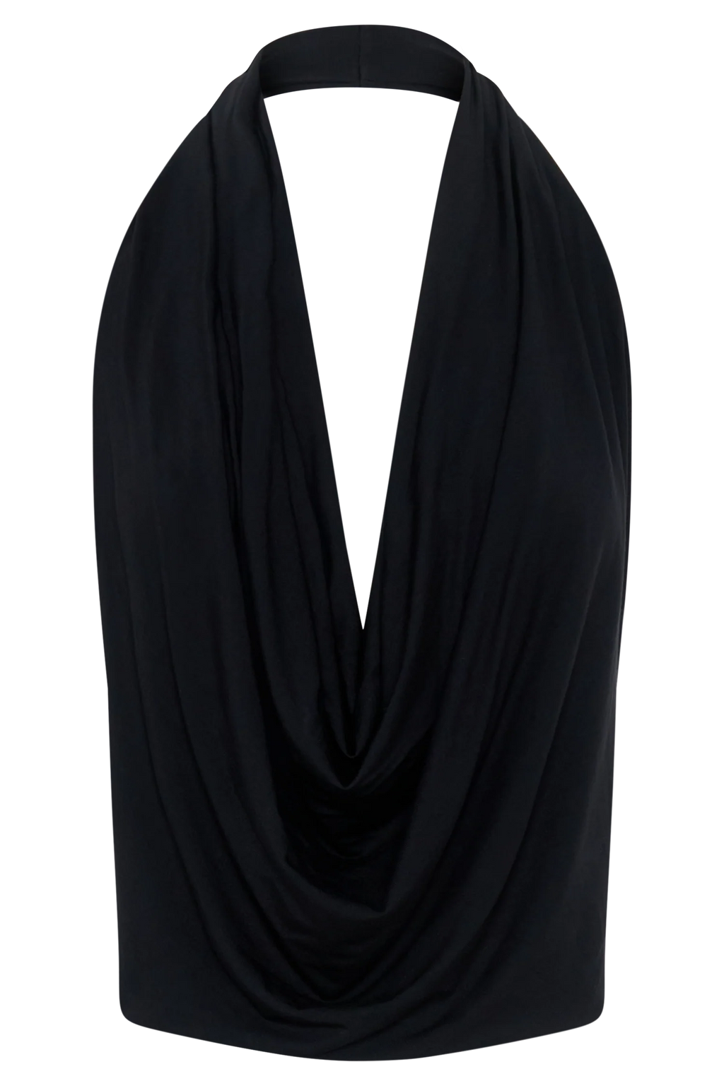 Huyen Cowl Front Modal Top - Black