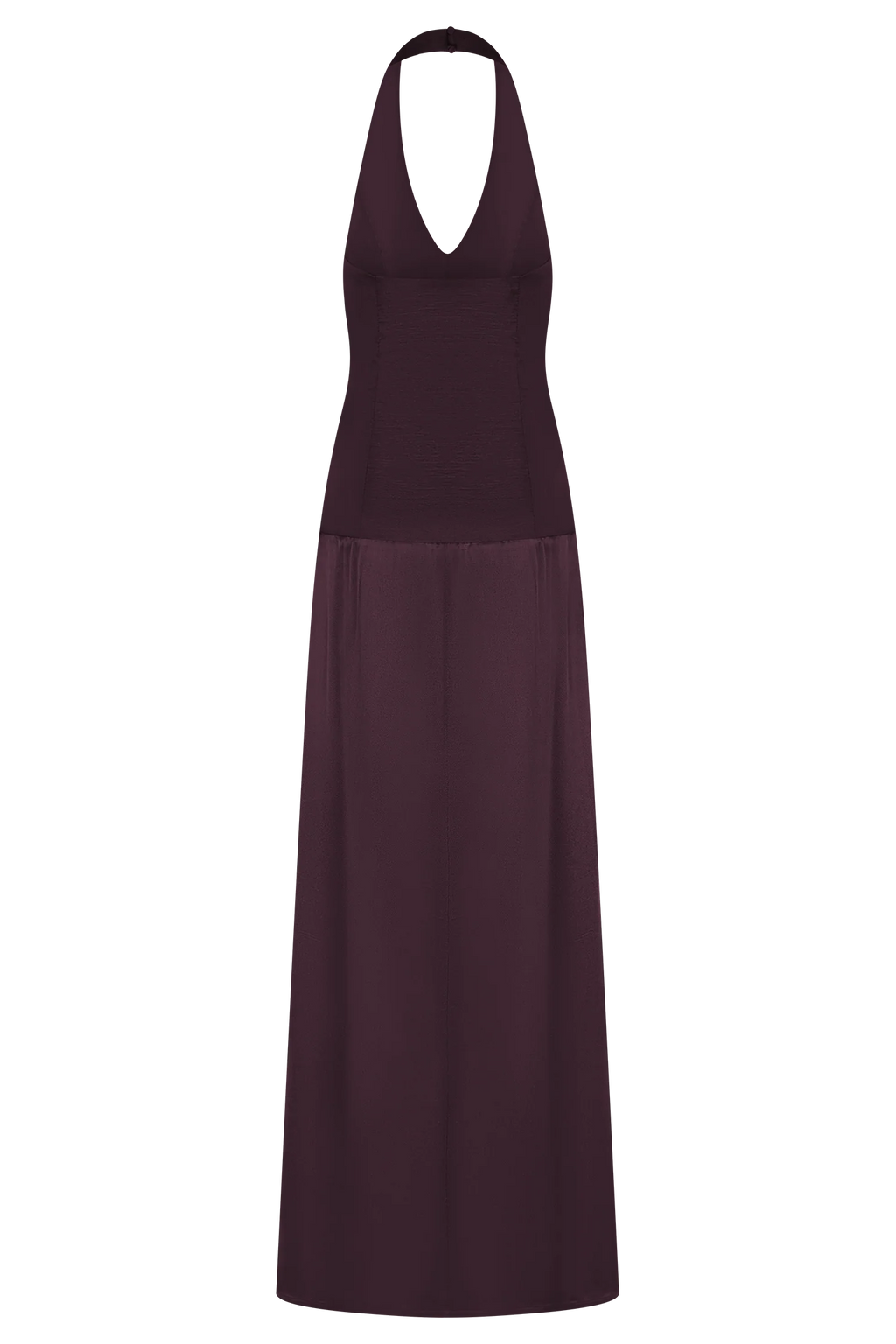 Maura Taffeta And Satin Maxi Dress - Wine