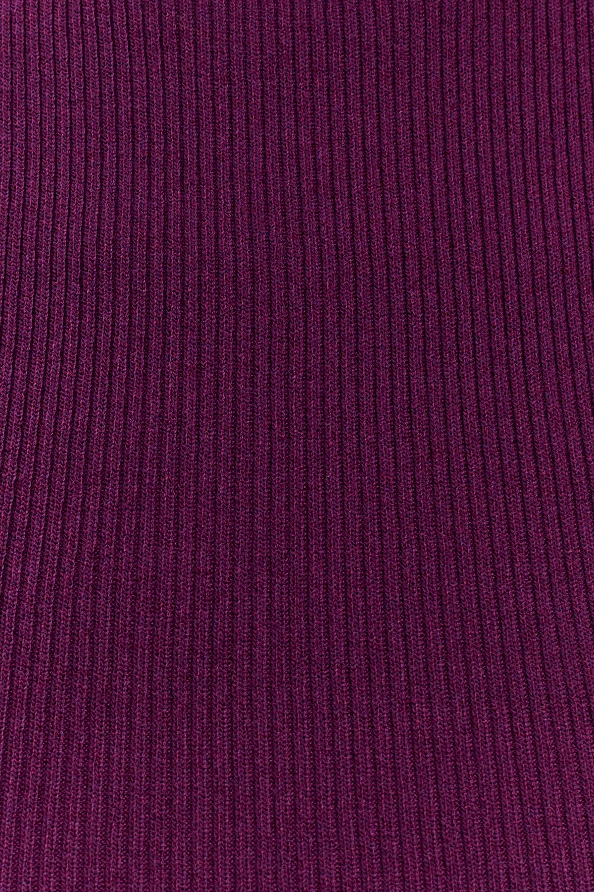 Diya Ribbed High Waisted Pants With Wire Hem - Plum