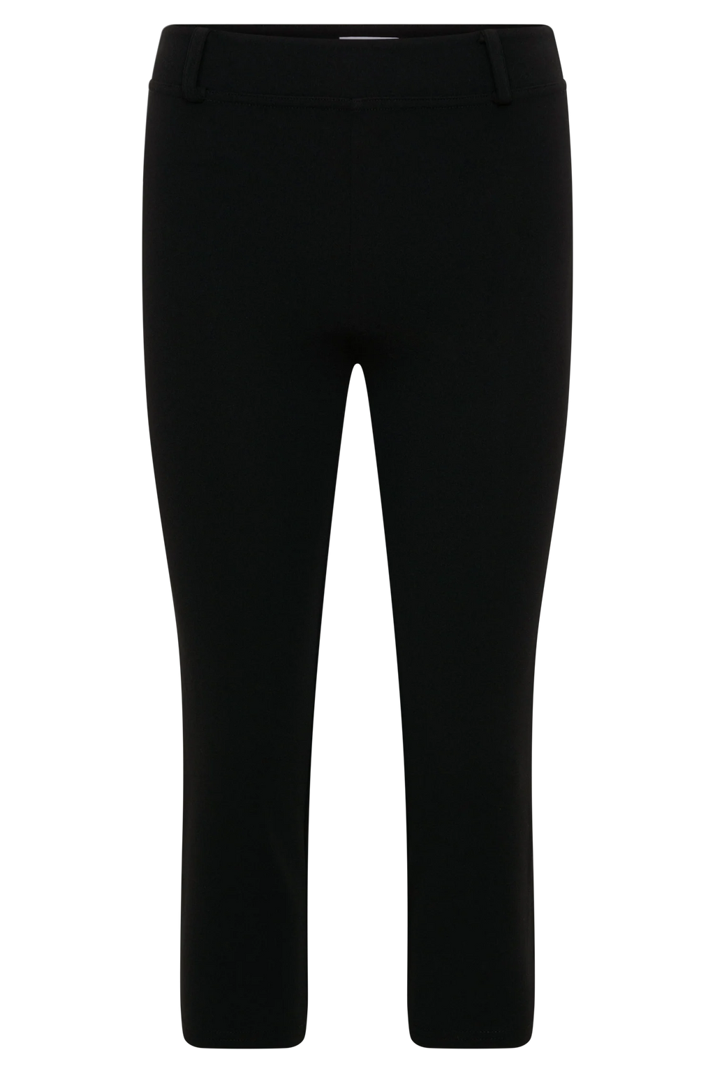 Blanca Stretch Crepe Capri Pants - Black
