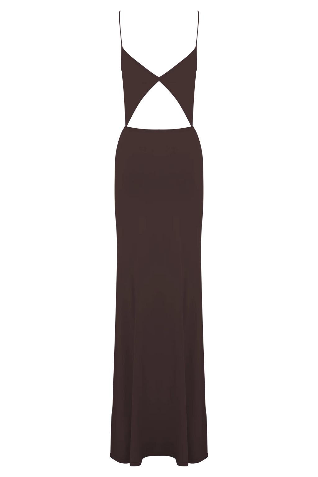 Reama Wrap Over Knit Maxi Dress - Chocolate