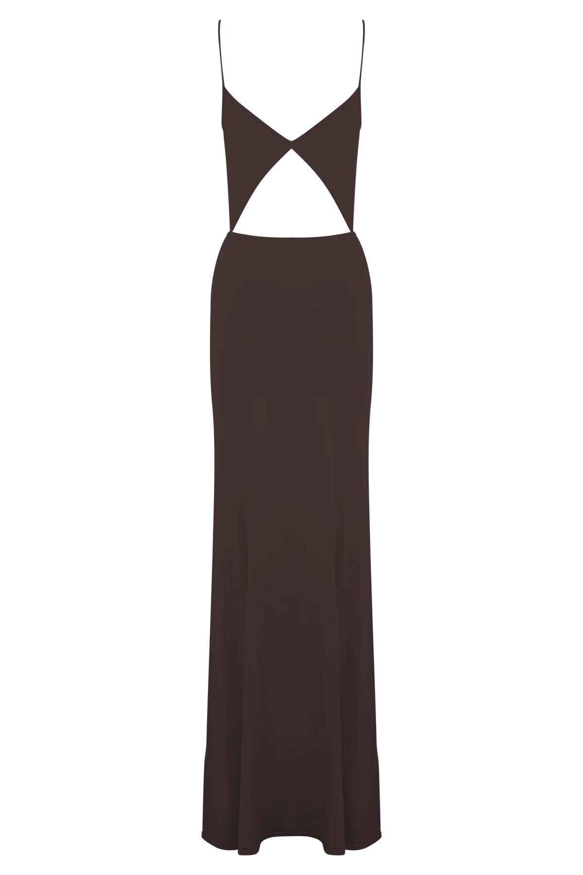 Reama Wrap Over Knit Maxi Dress - Chocolate
