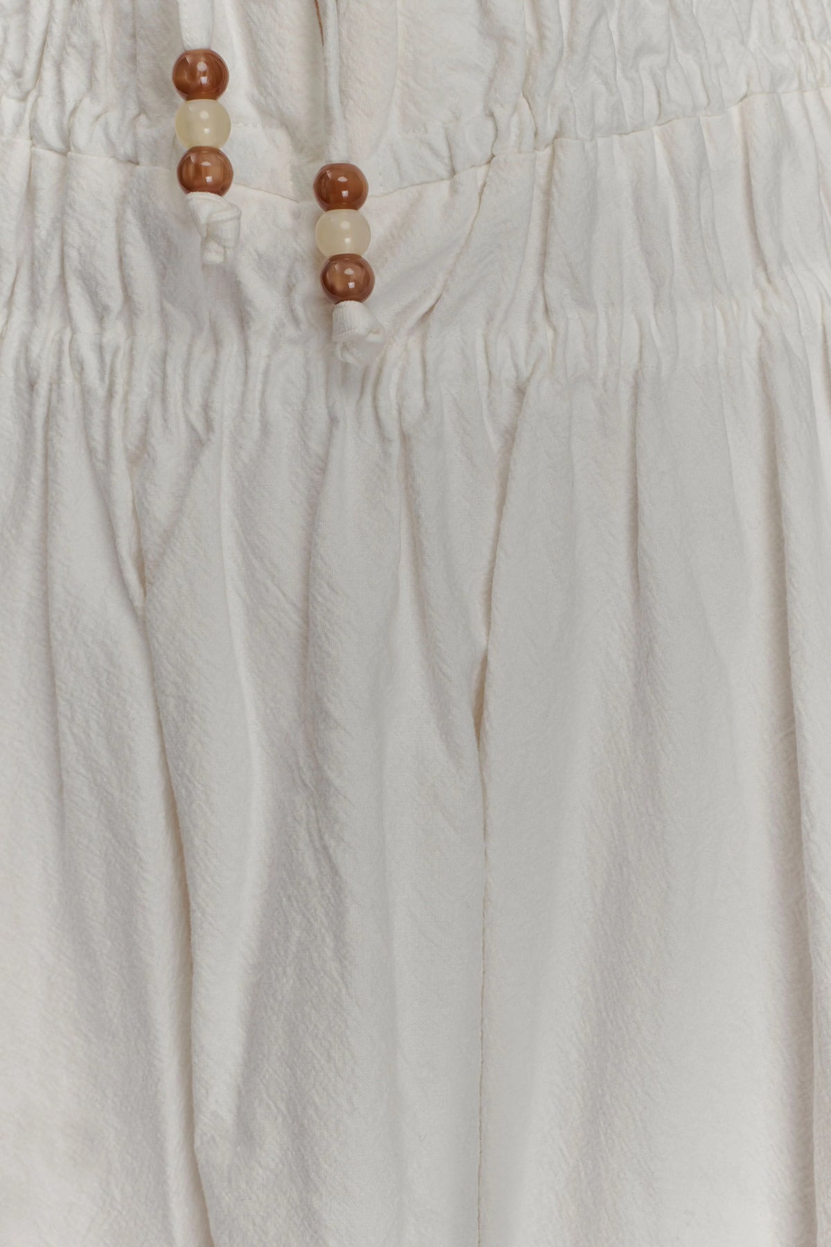 Elias Shirred Cotton Midi Dress - White