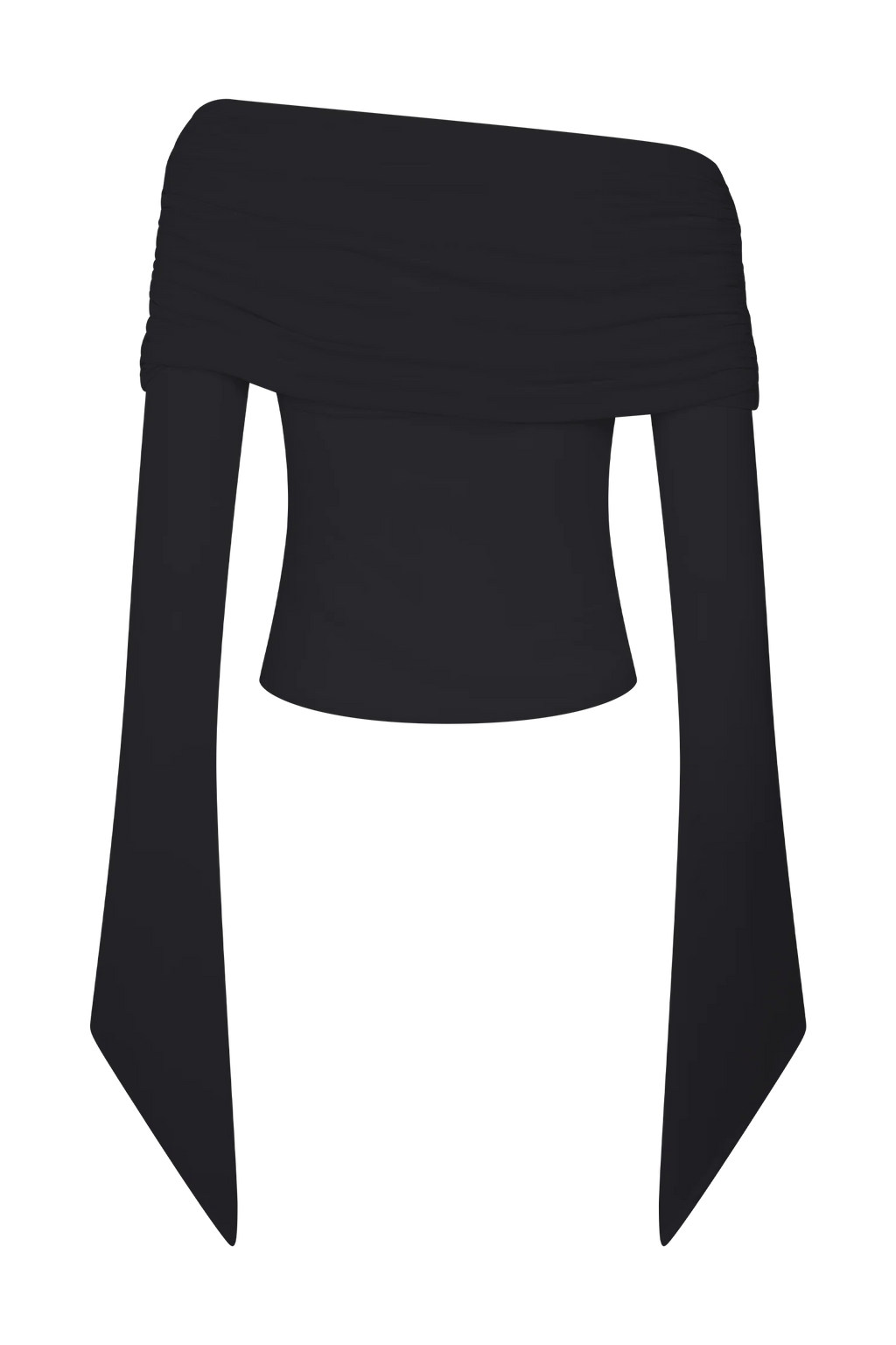 Dahlia One Shoulder Top - Black