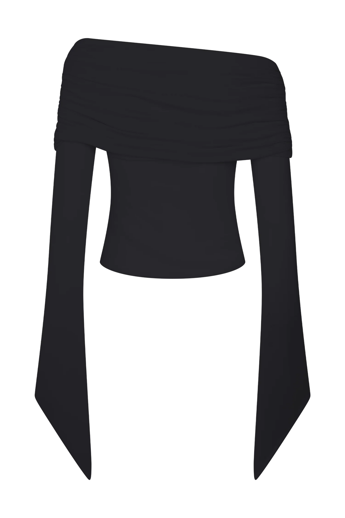 Dahlia One Shoulder Top - Black