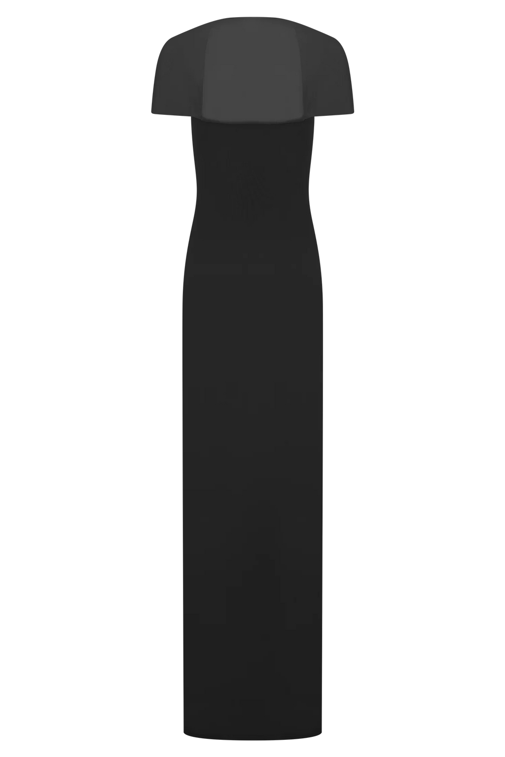 Wyatt Slinky And Mesh Maxi Dress - Black