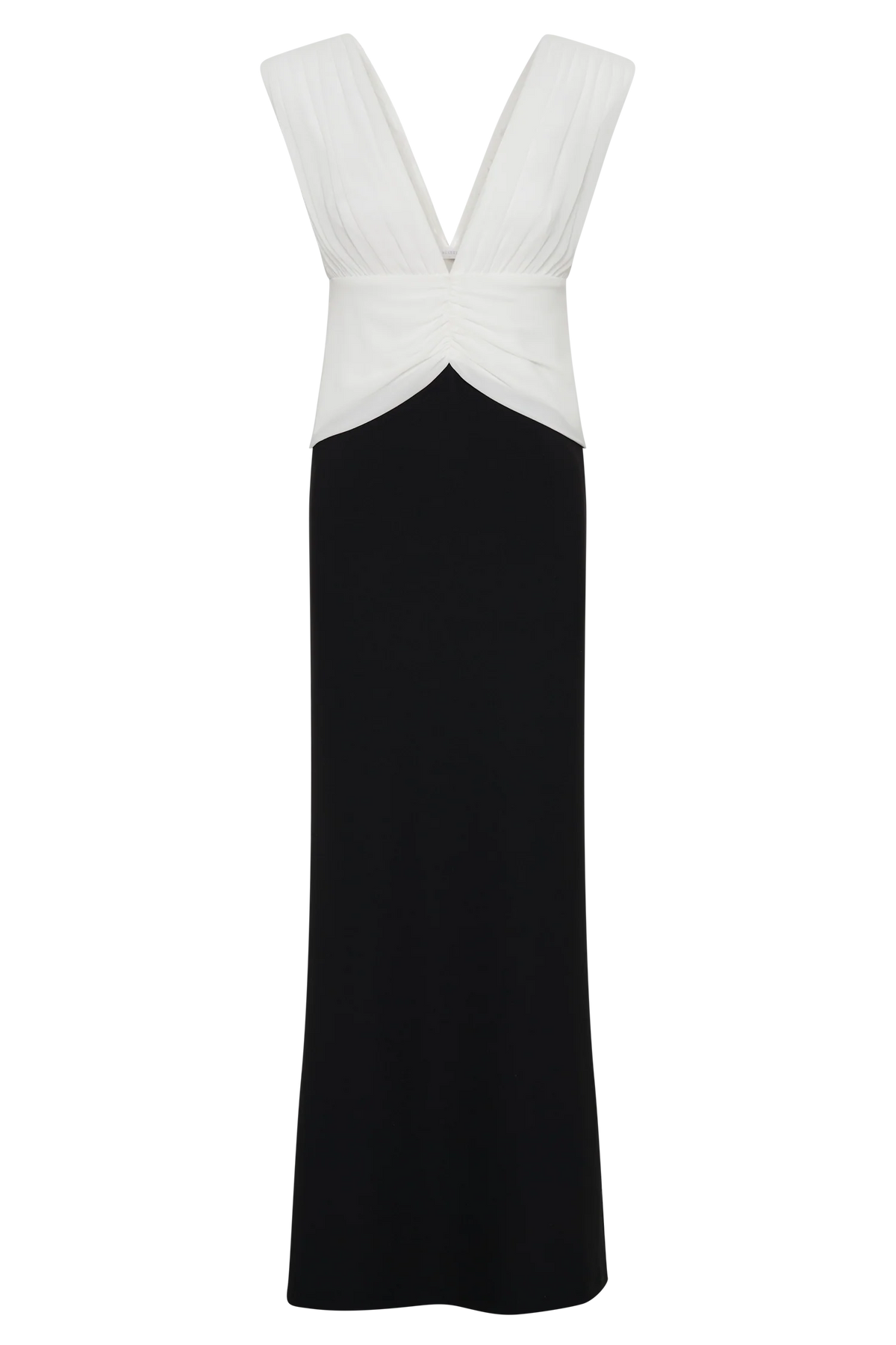 Monique Contrast Maxi Dress - Black