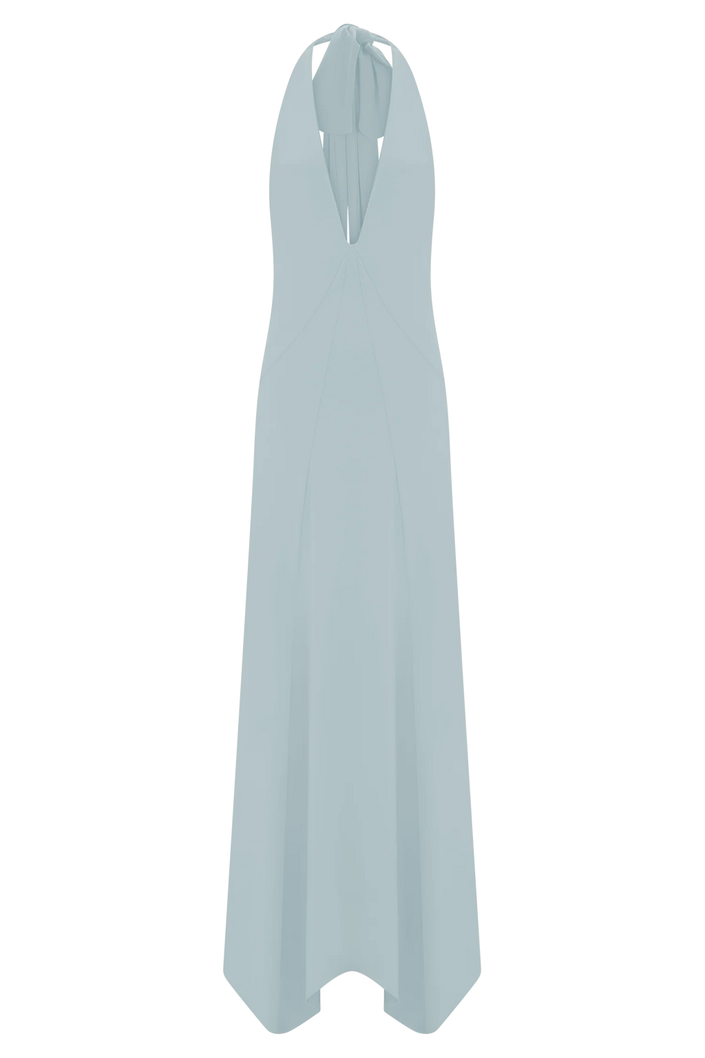 Juliet Slinky Maxi Dress With Scarf - Pale Blue