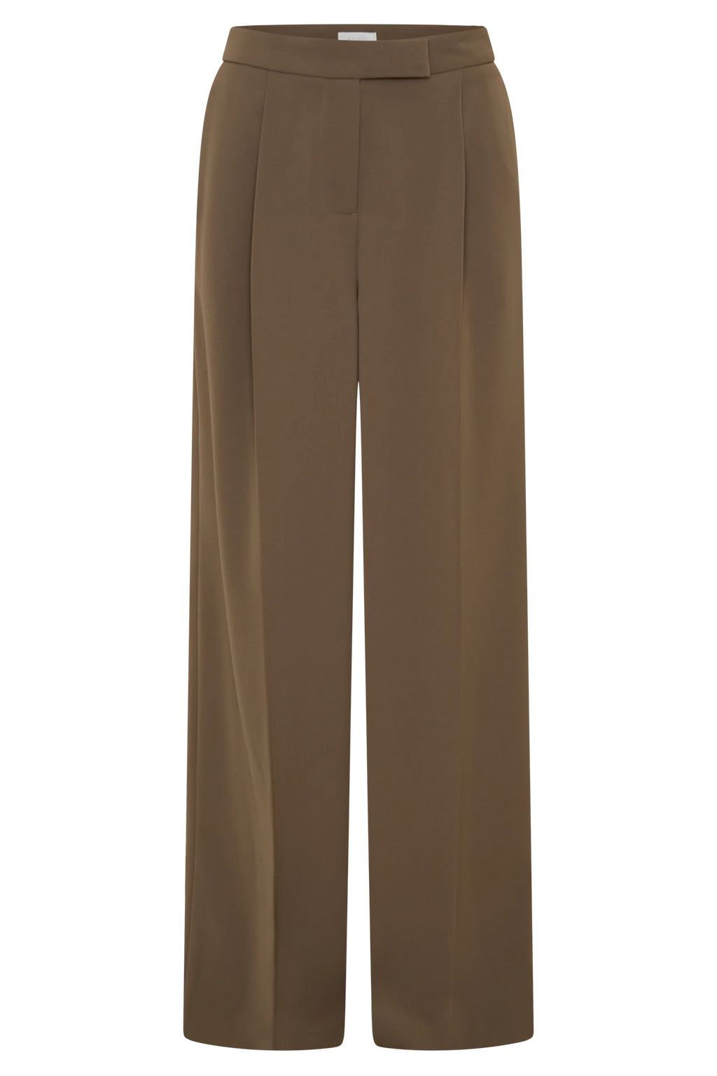 Faith Suiting Wide Leg Pant - Cacao Brown