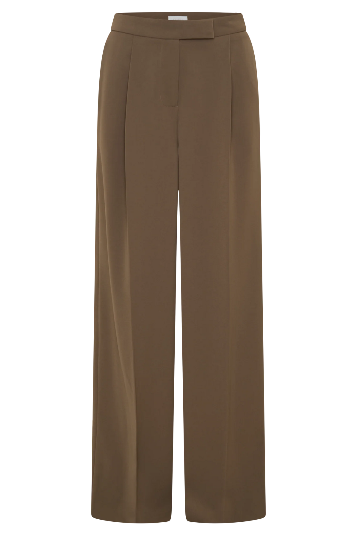Faith Suiting Wide Leg Pant - Cacao Brown