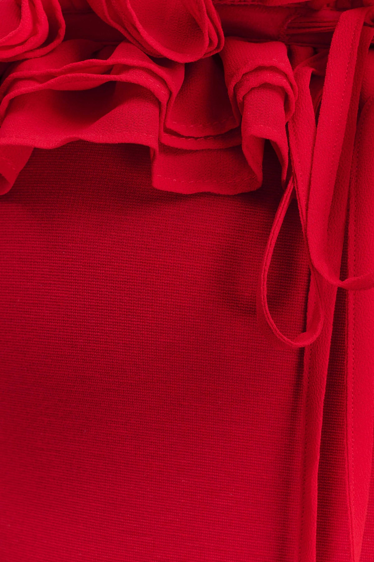 Nova Ruffle Off Shoulder Maxi Dress - Ruby