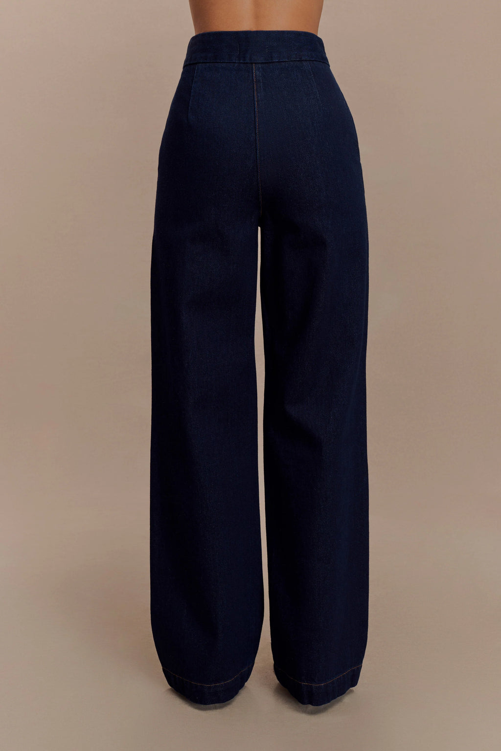Rayne Wide Leg Denim Jeans - Indigo Blue