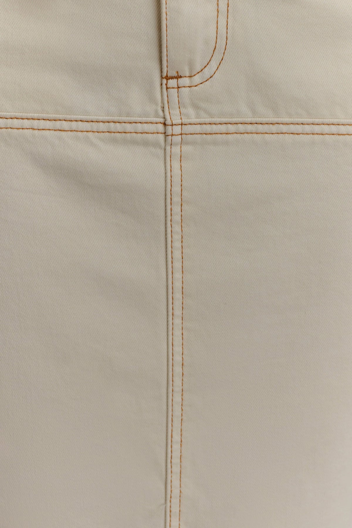 Loretta Denim Maxi Skirt - Ecru