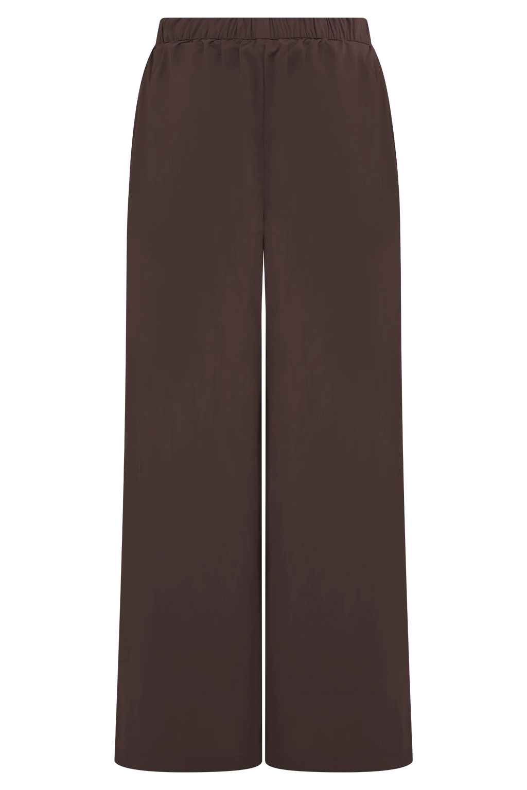 Janayia Cotton Wide Leg Pants - Dark Espresso