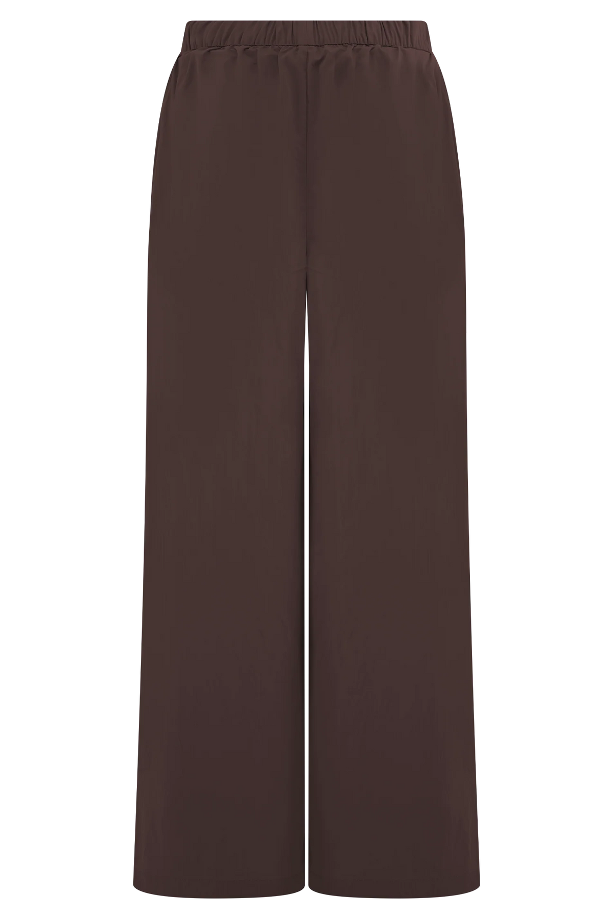 Janayia Cotton Wide Leg Pants - Dark Espresso