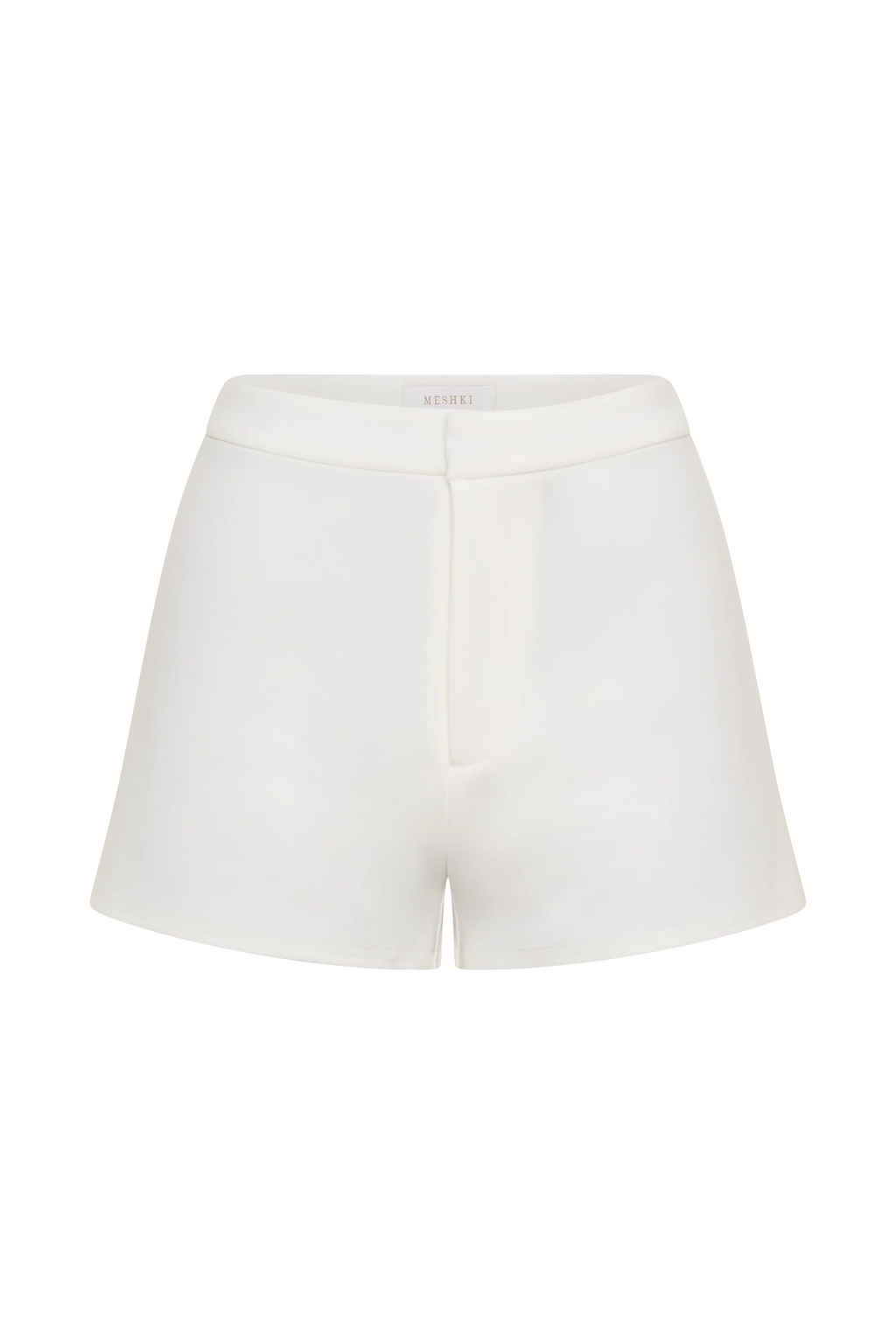 Blanca Stretch Crepe Shorts - White