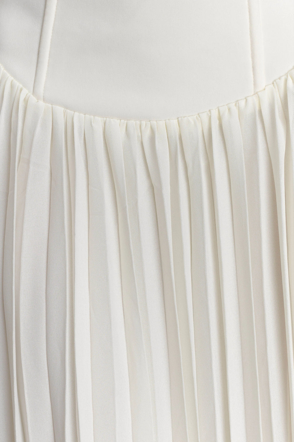 Stacie Pleated Halter Maxi Dress - Ivory