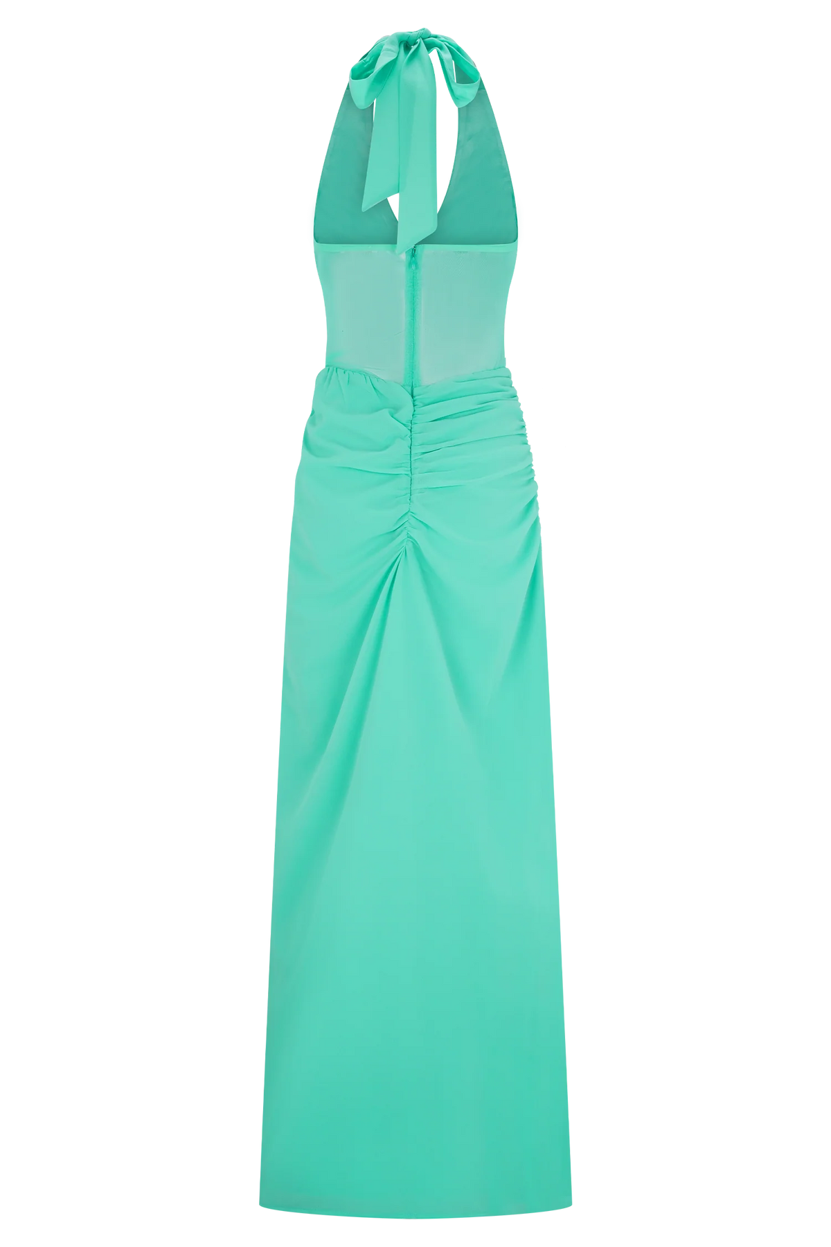 Jonna Chiffon And Mesh Maxi Dress - Lagoon