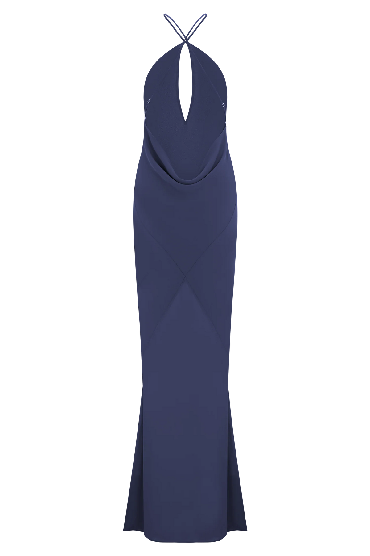 Nerea Slip Halter Maxi Dress - Purple Ink