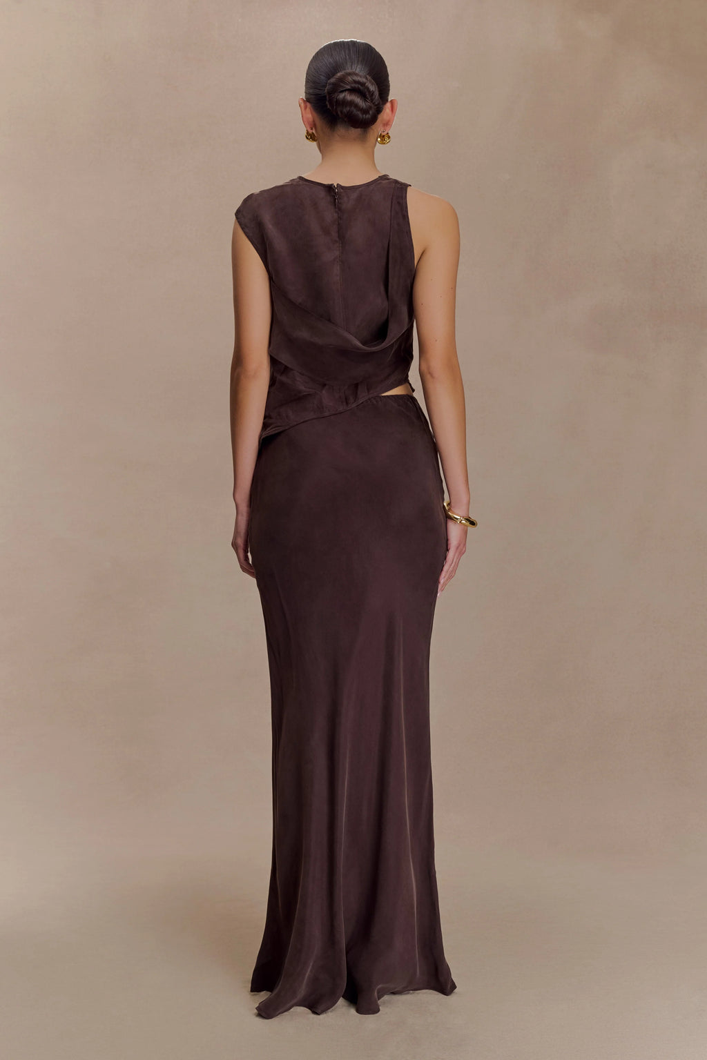Violeta Asymmetric Top - Dark Chocolate