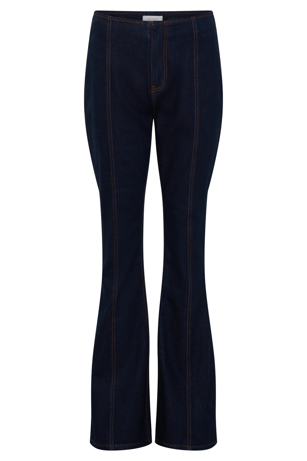 Clio Paneled Flare Jeans - Indigo Blue
