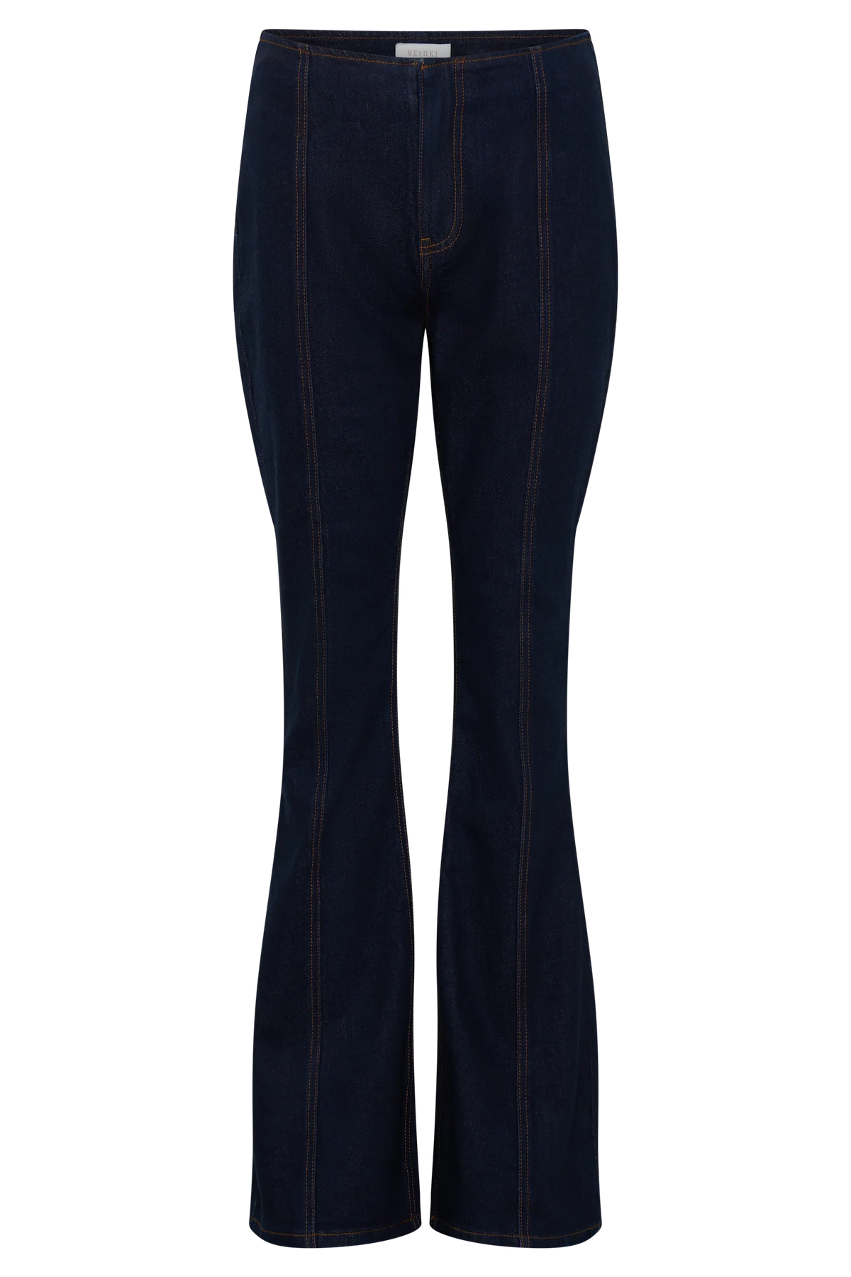 Clio Paneled Flare Jeans - Indigo Blue