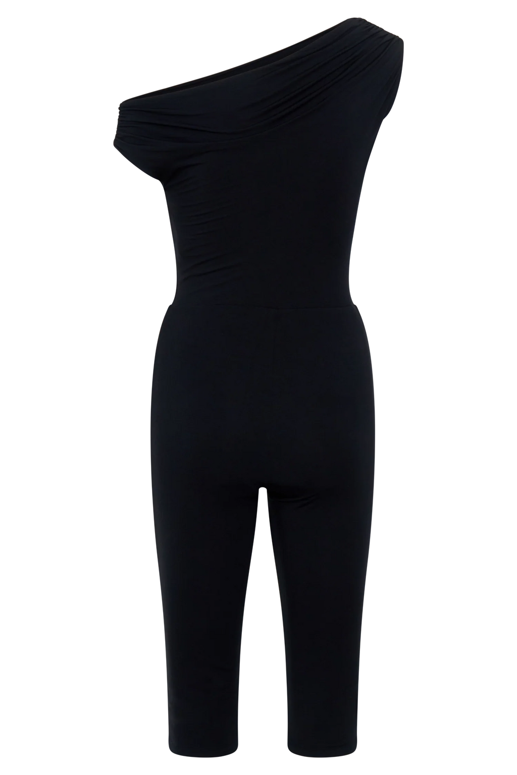 Anh One Shoulder Modal Jumpsuit - Black