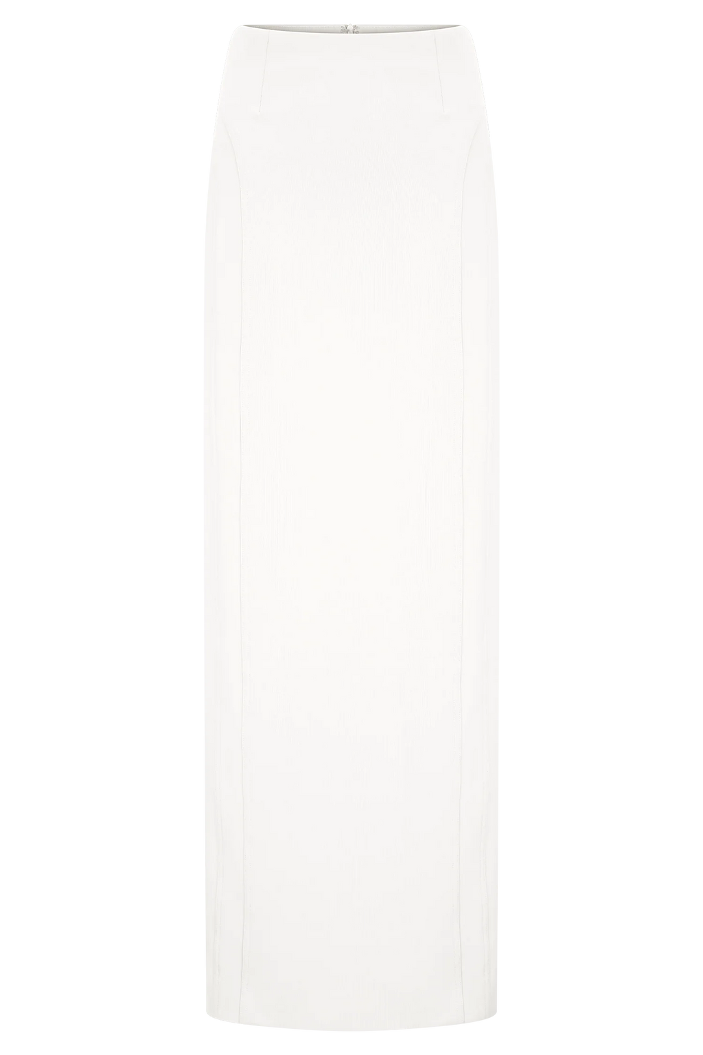 Alma High Waist Maxi Skirt - White