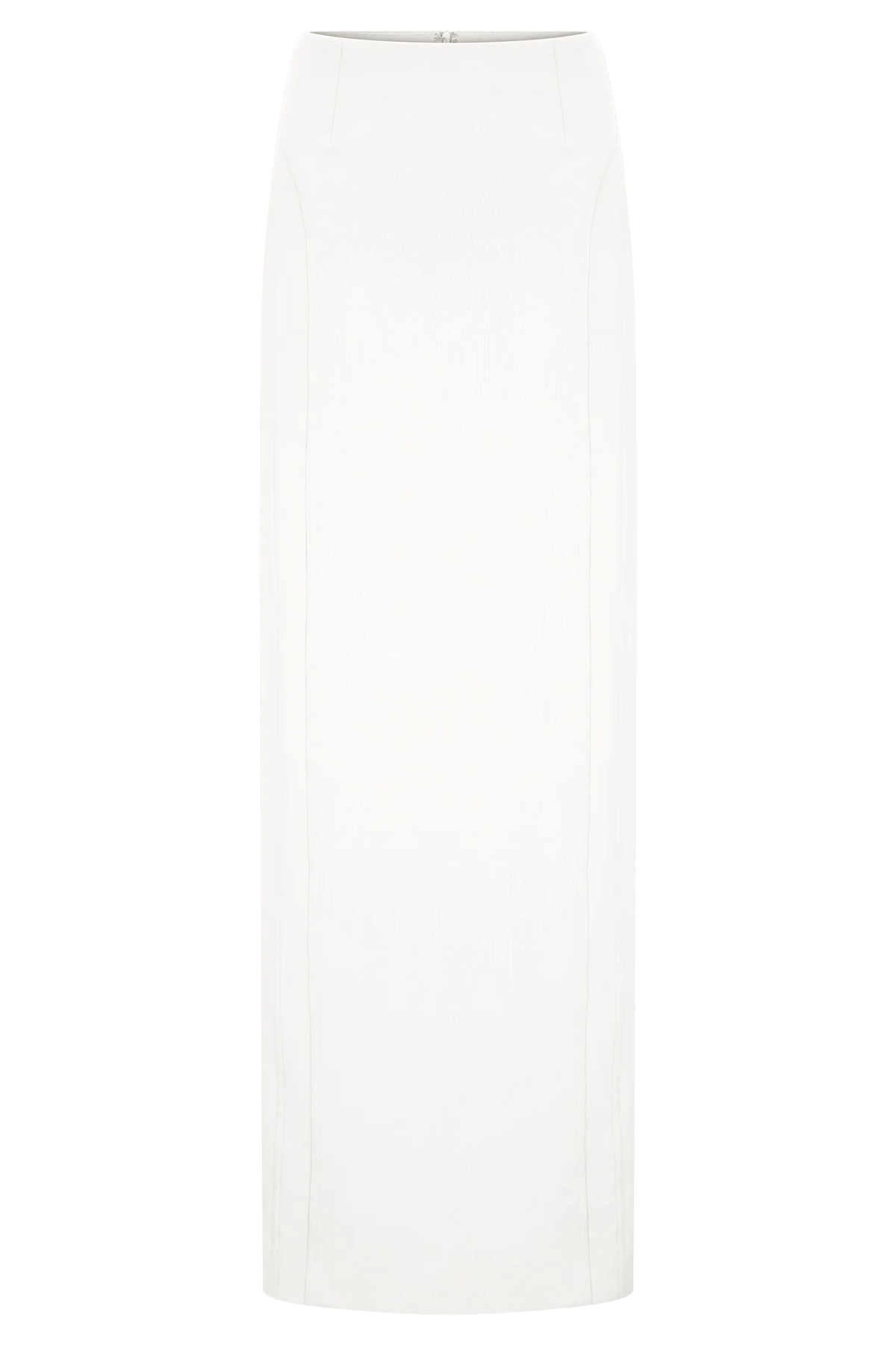 Alma High Waist Maxi Skirt - White