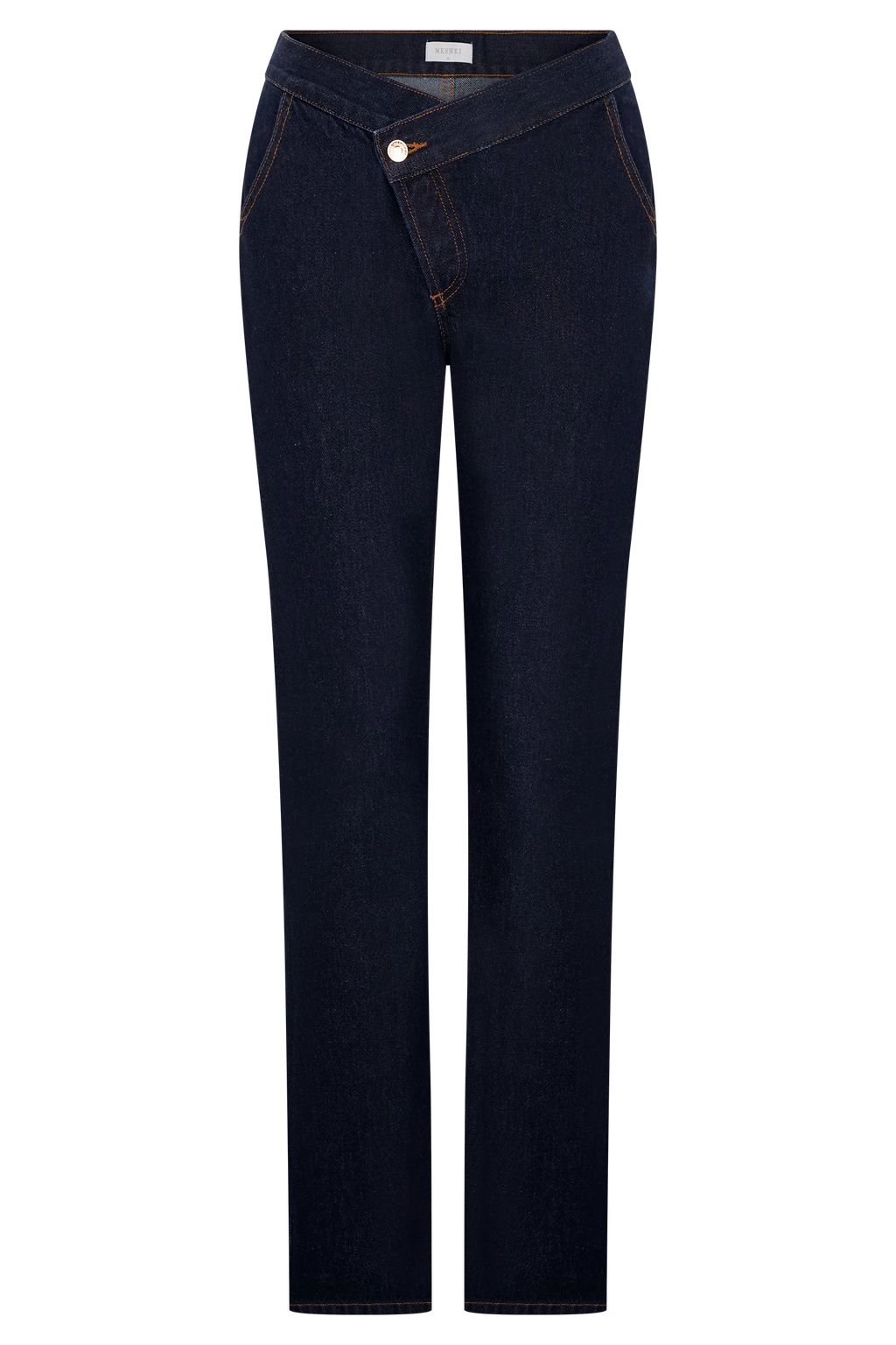 Remington V Front Straight Leg Jeans - Indigo Blue