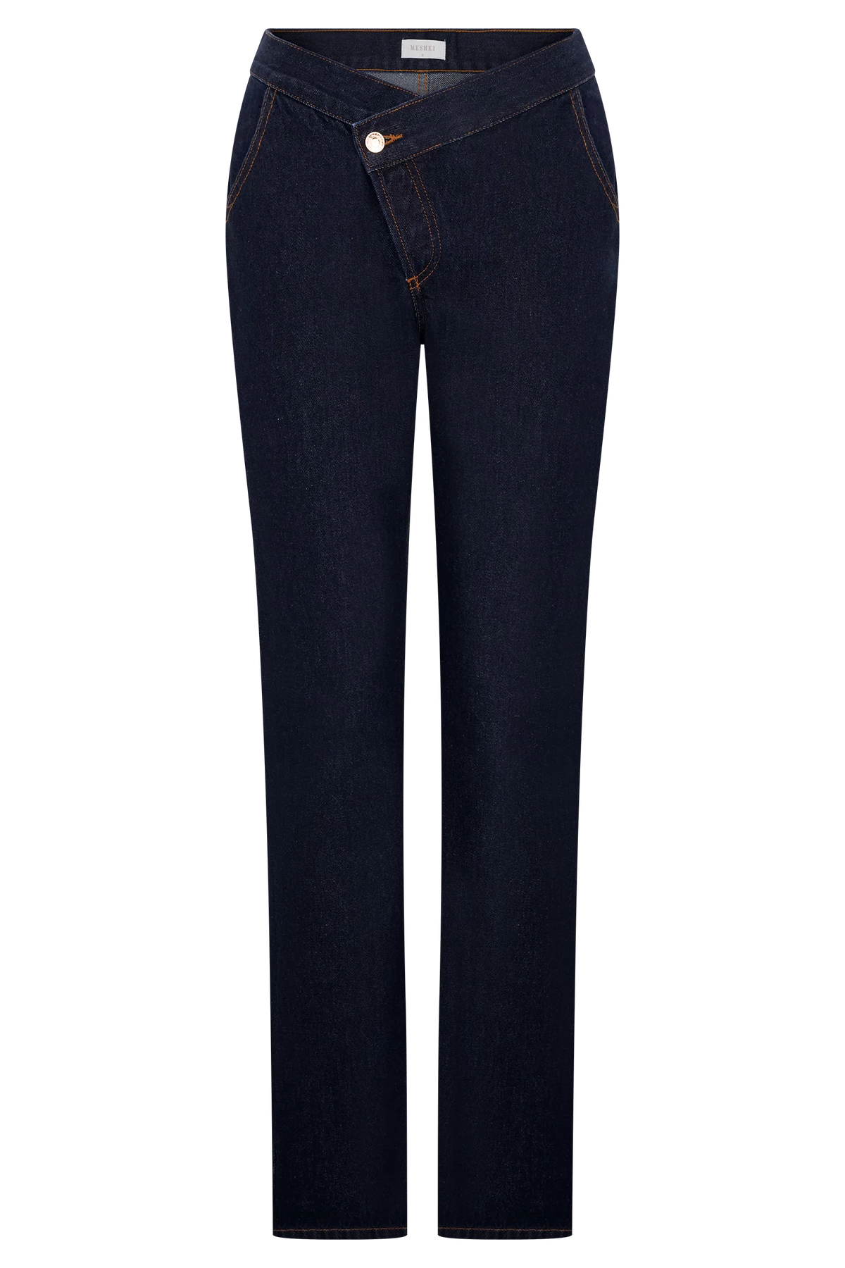 Remington V Front Straight Leg Jeans - Indigo Blue