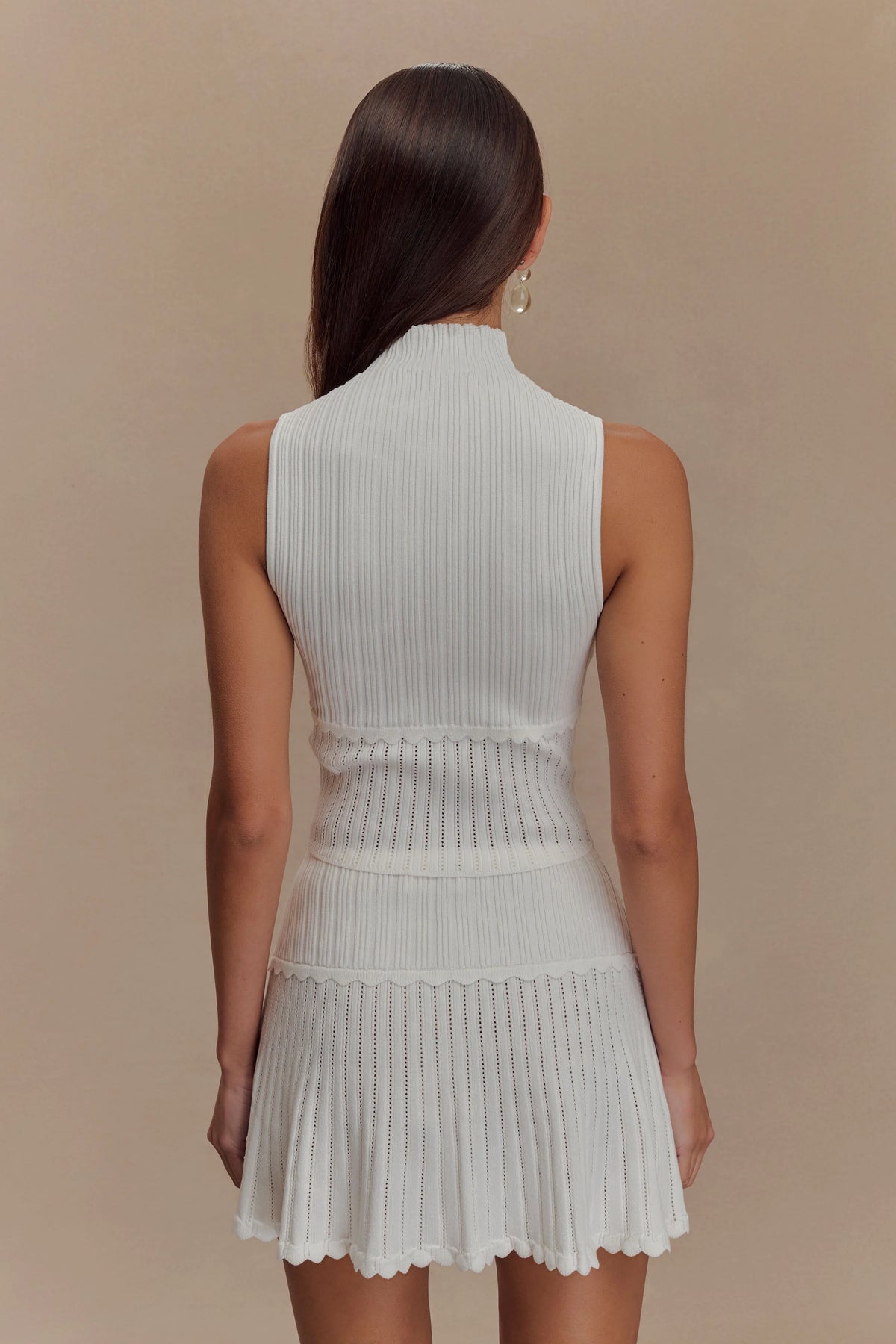 Indy Pointelle Knit Top - Ivory