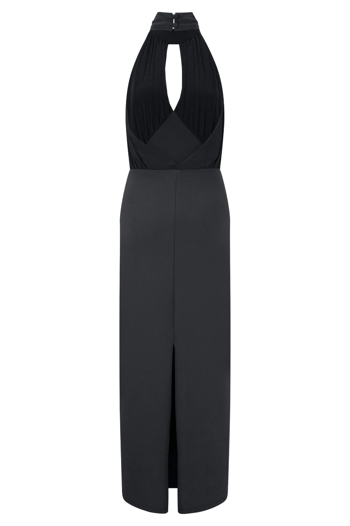 Mierah Halter Midi Dress - Black