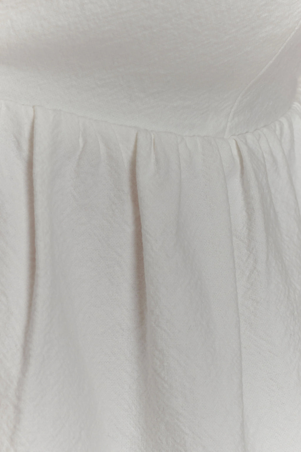 Janayia Cotton Beaded Top - White